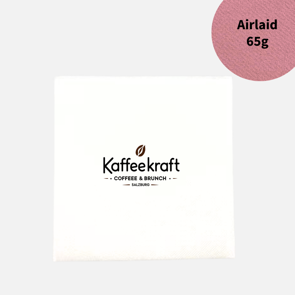 Serviette Airlaid Premium 1/4 Falz, weiß